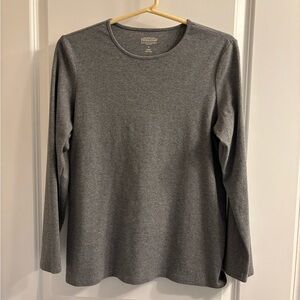 Pendleton Heather Gray Crew Neck Long Sleeve Tee Shirt - Like-New